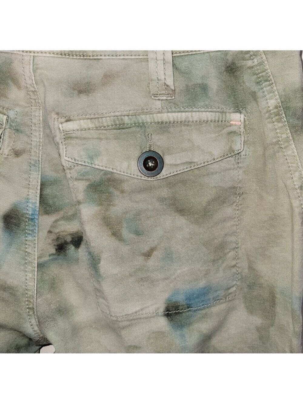 Anthropologie The Wanderer Cargo Tie Dye Slouchy Utility Pants Women's Size 25 - Picture 7 of 14